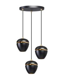 Hanglamp Luxueze Uitstraling, Zwart En Goud