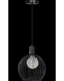 Hanglamp Rond Wire Thinking, 1 Lichtpunt 30cm, Zwart