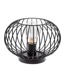 Tafellamp Rond Wire Thinking, 1 Lichtpunt 30cm, Zwart