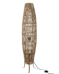 Staanlamp Gewoven Jute Beige Large