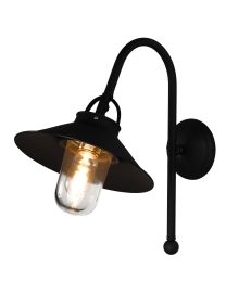 Buitenwandlamp In Zwarte Afwerking