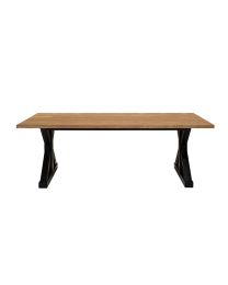 Tijdloze Tafel 220cm Met Metalen X-poot