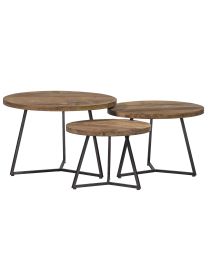 Salontafel Set Van 3stuks Rond